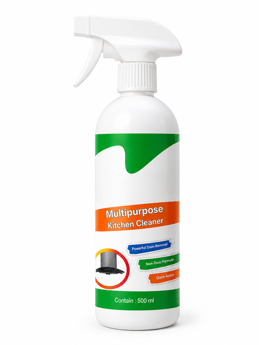 Kitchen Cleaner Spray – Multipurpose Oil & Grease Stain Remover (500ml) for Gas Stove, Tiles & Kitchen Surfaces