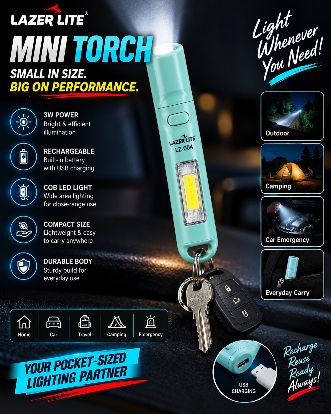 SMALL TORCH. MASSIVE POWER. LIGHT UP ANYTHING, ANYWHERE.