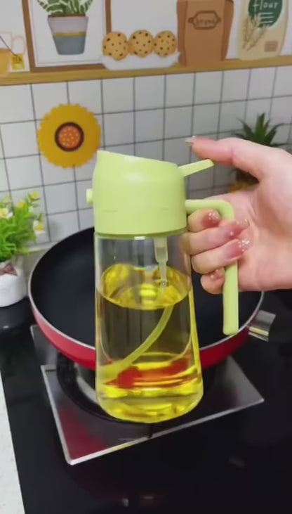 Premium Smart Oil Sprayer — 2-in-1 Spray & Pour for Air Fryer Cooking